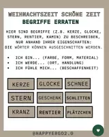 Vorschau - Arbeitsblätter - Weihnachtsbegriffe umschreiben - Deckblatt