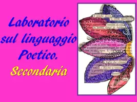 anteprima - Programmi scolastici / Materiali per docenti - LABORATORIO SUL LINGUAGGIO POETICO - Pagina di copertina