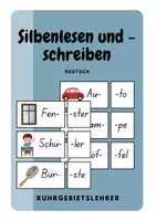 Vorschau - Arbeitsblätter - Silbenlesen - Schreiben - Deckblatt