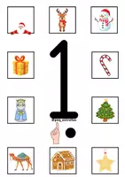 Vista previa - Tarjetas / Manipulativos - CONTEO 1-3 NAVIDAD - Portada