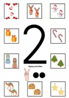 Vista previa - Tarjetas / Manipulativos - CONTEO 1-3 NAVIDAD - página 2