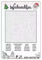 Vorschau - Arbeitsblätter - WEIHNACHTEN Suchsel / Wortgitter - Seite 1