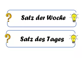 Vorschau - Arbeitsblätter - Satz der Woche - veränderbares Material - Seite 1