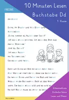 Vorschau - Arbeitsblätter - 10 Minuten Lesen: Buchstabe D (1. Klasse) Niko - Deckblatt