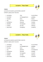 Vorschau - Arbeitsblätter - Lernwörter Fabeln - Wortschatzarbeit Fabel /Merkwörter - Deckblatt