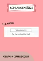 Vorschau - Arbeitsblätter - Deutsch Schlangensätze - Deckblatt