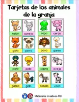 Vista previa - Tarjetas / Manipulativos - Tarjetas de los animales de la granja - Portada