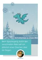 Vorschau - Unterrichtsreihen - Fantasiegeschichte Winterdrache Aufsatz als Flugreise, Klasse 3- 5 - Deckblatt