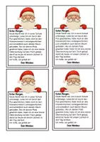 Vorschau - Arbeitsblätter - Nikolausbrief & Gutscheine für die Schüler:innen - Seite 1