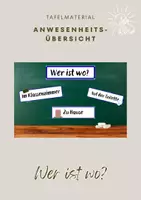 Vorschau - Anderer Materialtyp - Wer ist wo? - Anwesenheitsübersicht nach Aufenthaltsort - Deckblatt