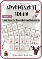 Vorschau - Spiele - 24 Adventszeitaktionen Adventskalenderideen für die Klasse - Deckblatt