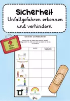 Vorschau - Arbeitsblätter - Sicherheit in Hauswirtschaft analog und digital #silvesterknaller23 - Deckblatt