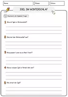 Vorschau - Arbeitsblätter - Igel im Winterschlaf Weihnachten und Winter Lesetext mit Richtig Falsch Multiple Choice und Offenen Fragen - Seite 3