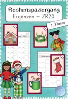 Vorschau - Arbeitsblätter - Rechenspaziergang - Ergänzen (ZR20) Weihnachten - Deckblatt