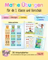 Vorschau - Arbeitsblätter - mathe übungsaufgaben (Übungsheft, Rechnen bis 10, Mathe, Klasse 1) - Deckblatt