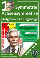 Vorschau - Arbeitsblätter - Symmetrie Funktionen 4. Grades | 15 Aufgaben & Lösungen - Deckblatt