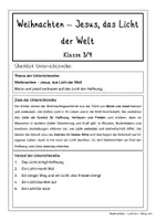 Vorschau - Stundenentwürfe - Weihnachten - Jesus, das Licht der Welt Klasse 3-4 - Seite 2
