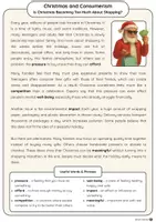 Vorschau - Arbeitsblätter - Christmas and Consumerism – Reading Comprehension & Writing Task (B1–B2) - Seite 1