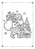 Vorschau - Mal- und Bastelvorlagen - Ausmalbilder Weihnachten - Seite 1