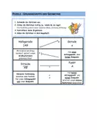 Vorschau - Arbeitsblätter - Puzzle zu den Grundbegriffen der Geometrie - Deckblatt