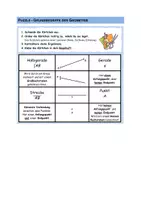 Vorschau - Arbeitsblätter - Puzzle zu den Grundbegriffen der Geometrie - Seite 1