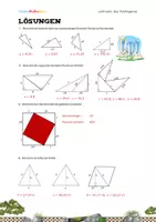 Vorschau - Arbeitsblätter - bunte Arbeitsblätter zu Pythagoras, Höhen- & Kathetensatz - Seite 3