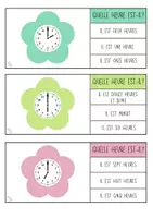 Voorbeeld - Knijpkaarten: quelle heures est-il? - Pagina 2