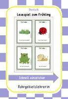 Vorschau - Spiele - Lesespiel - Frühling - Deckblatt