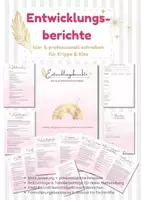 Vorschau - Arbeitsblätter - Entwicklungsberichte klar & professionell schreiben-für Kita & Krippe - Deckblatt