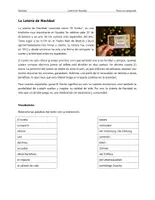 Vorschau - Arbeitsblätter - La Lotería de Navidad – Texto con preguntas - Deckblatt