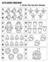 Aperçu - Feuilles d'exercices - Easy Math Games Worksheets - Page 3