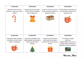 anteprima - Materiale di supporto/inclusione - calendario dell'avvento con piccole frasi in rima - Pagina 3