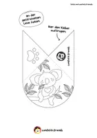 Vorschau - Mal- und Bastelvorlagen - Lesezeichen Ecke – Koala - Seite 1