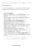 Vorschau - Arbeitsblätter - Deutsch: Buchstabeneinführung Y Grundschrift - Seite 1