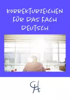 Vorschau - Lehrpläne/Lehrermaterial - Korrekturzeichen für das Fach Deutsch - Deckblatt