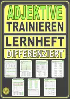 Vorschau - Unterrichtsreihen - ADJEKTIVE TRAINIEREN: Differenziertes Lernheft zu Adjektiven & Wiewörtern - Deckblatt