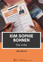 Vorschau - Arbeitsblätter - Steckbrief - Die Linke Spitzenkandidatin Kim Sophie Bohnen (Landtagswahl Baden-Württemberg 2026) - Deckblatt