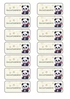 Vorschau - Anderer Materialtyp - Hausaufgabengutscheine für Weihnachten Pandas - Deckblatt