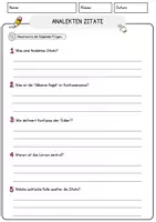 Vorschau - Arbeitsblätter - Analekten Zitate Religion Arbeitsblätter mit Fragen + Lösungen Lesetext - Seite 3