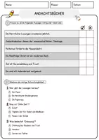 Vorschau - Arbeitsblätter - Andachtsbücher Religion Arbeitsblätter mit Fragen + Lösungen Lesetext - Seite 2