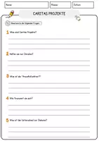 Vorschau - Arbeitsblätter - Caritas Projekte Religion Arbeitsblätter mit Fragen + Lösungen Lesetext - Seite 3