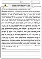 Vorschau - Arbeitsblätter - Einsiedler Lebensweise Religion Arbeitsblätter mit Fragen + Lösungen Lesetext - Seite 1