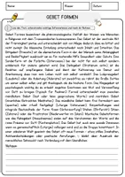 Vorschau - Arbeitsblätter - Gebet Formen Religion Arbeitsblätter mit Fragen + Lösungen Lesetext - Seite 1