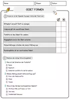 Vorschau - Arbeitsblätter - Gebet Formen Religion Arbeitsblätter mit Fragen + Lösungen Lesetext - Seite 2