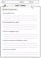 Vorschau - Arbeitsblätter - Gebet Formen Religion Arbeitsblätter mit Fragen + Lösungen Lesetext - Seite 3