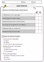 Vorschau - Arbeitsblätter - Gebetskreise Religion Arbeitsblätter mit Fragen + Lösungen Lesetext - Seite 2