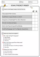 Vorschau - Arbeitsblätter - Gewaltfreiheit Prinzip Religion Arbeitsblätter mit Fragen + Lösungen Lesetext - Seite 2