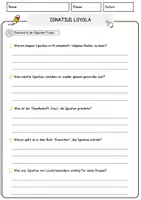 Vorschau - Arbeitsblätter - Ignatius Loyola Religion Arbeitsblätter mit Fragen + Lösungen Lesetext - Seite 3