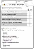 Vorschau - Arbeitsblätter - Islamische Philosophie Religion Arbeitsblätter mit Fragen + Lösungen Lesetext - Seite 2