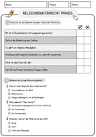 Vorschau - Arbeitsblätter - Religionsunterricht Praxis Religion Arbeitsblätter mit Fragen + Lösungen Lesetext - Seite 2